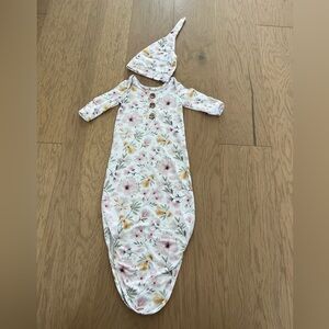 Floral knotted gown. Smoke free home